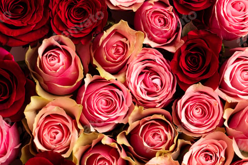 Preview: Composition of close up of roses