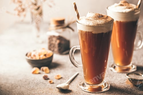 Preview: Iced coffee in a tall glass