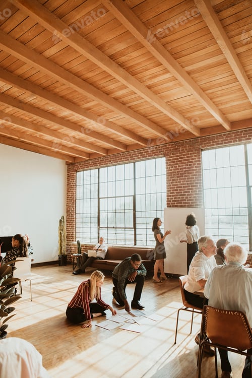Preview: People working in a modern office