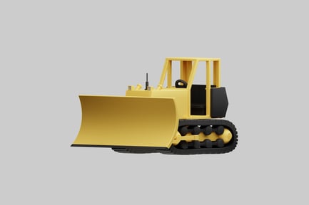 Preview: Cartoon bulldozer vehicle