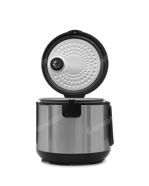 Vista previa: Cocina múltiple eléctrica moderna sobre fondo blanco