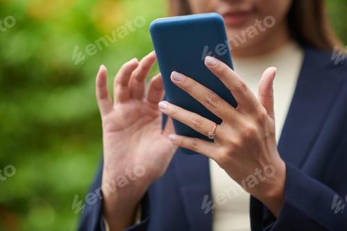 Preview: Businesswoman Checking Planner App