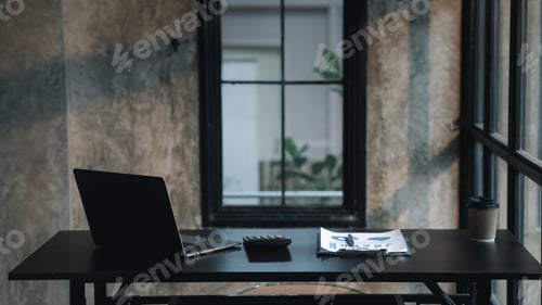 Preview: Startup company desks, empty offices, office spaces in marketing staff's offices.
