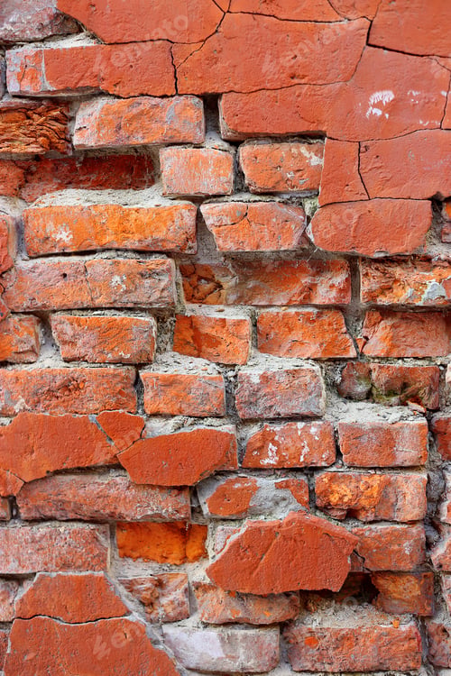 Preview: Old crumbling brick wall texture