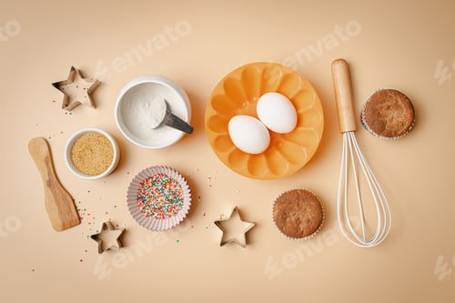 Preview: Baking or cooking background.