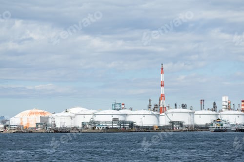 Preview: Oil tank in industrial factory