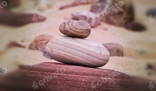 Visualização: Camadas de pedras