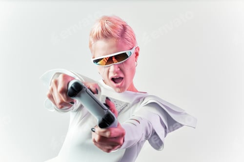 Preview: Representation of a bionic super human with advanced technology parts