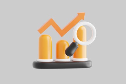 Vista previa: Gráfico de crecimiento de análisis con lupa