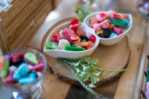 Preview: Display of delicious sweets and trinkets