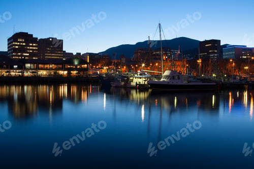 Preview: Hobart Dock at Dusk
