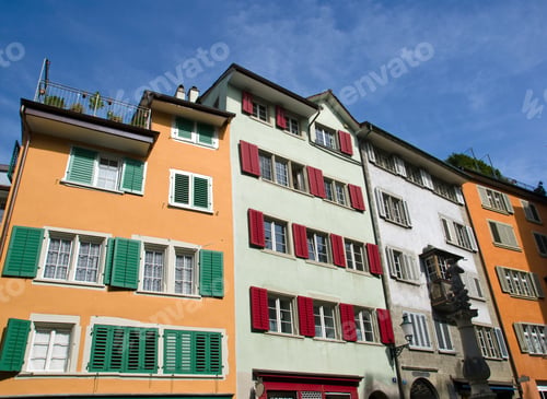 Preview: Typical old houses in Zurich