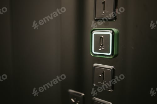 Preview: Buttons with floor numbers; background with copy space on the left