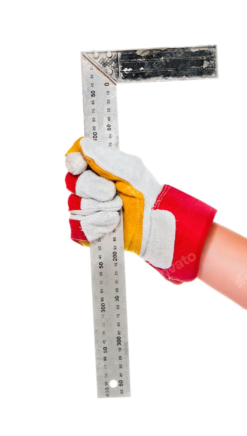 Preview: gloved hand with ruler