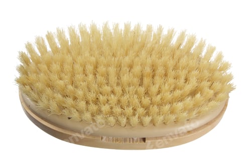 Preview: Tan Bristled Brush for Skin Exfoliation and Care