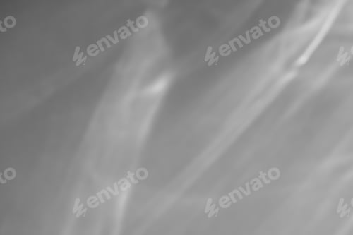 Preview: Caustic effect light refraction on white wall overlay photo mockup, blurred sun rays refracting