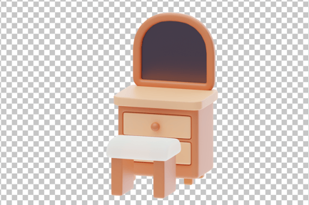 Preview: Dressing Table 3D Icon