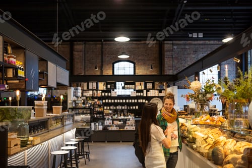 Preview: Two women in supermarket