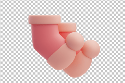 Preview: Baby Socks 3D Icon