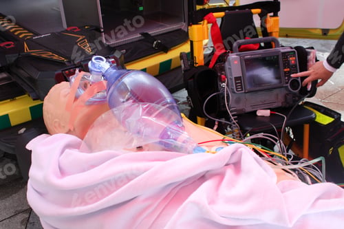 Preview: Oxygen mask on training doll