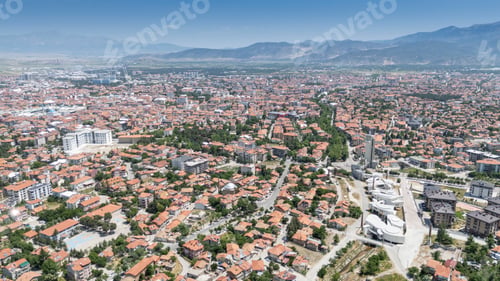 Preview: Top view of the city of Isparta: Turkey