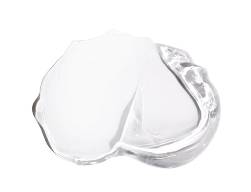 Preview: smears cream gel texture on white background