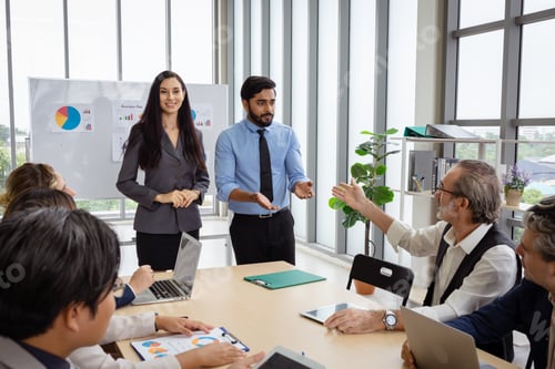 Preview: Group of multiethnic businessmen