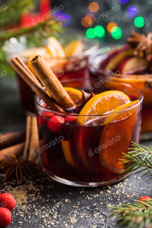 Preview: Traditional hot drink or beverage, festive cocktail at X-mas or New Year