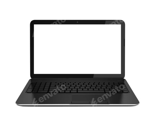 Preview: laptop isolated on white background