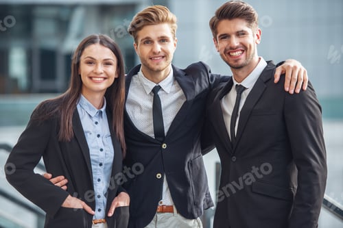 Preview: Beautiful young business people