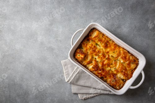 Preview: Potato gratin - graten (baked potatoes with cream and cheese)