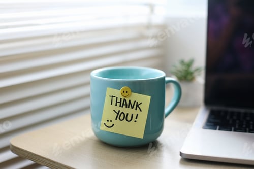 Preview: Handwriting Thank You on Glass at The Office