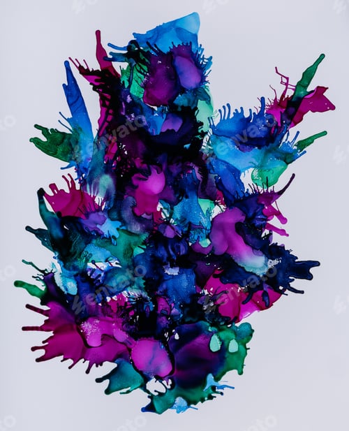 Preview: Mix of colorful paint