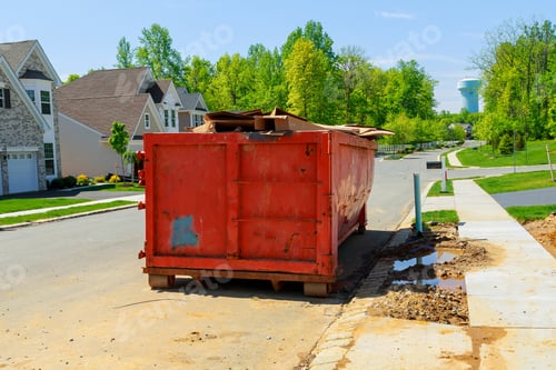 Preview: Dumpsters being full with garbage container Over flowing