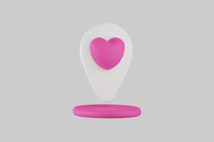 Preview: Valentine location pin heart