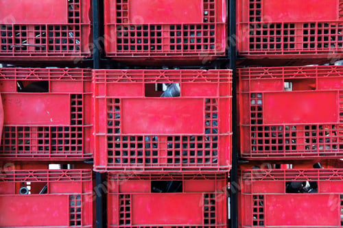 Preview: Plastic container pile background