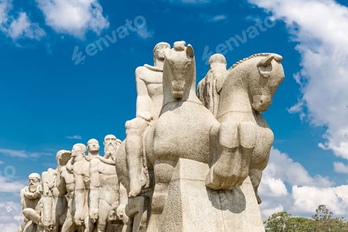 Preview: Bandeirantes Monument In Ibirapuera Park, Sao Paulo, Brazil