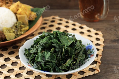 Preview: Boiled Papaya Leaf, Side Dish for Nasi Padang