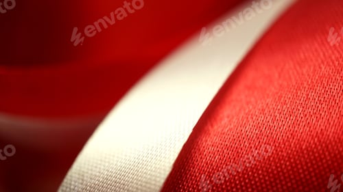 Preview: Red And White Ribbons In Blurred Style On Craft Paper For Christmas And New Year Background