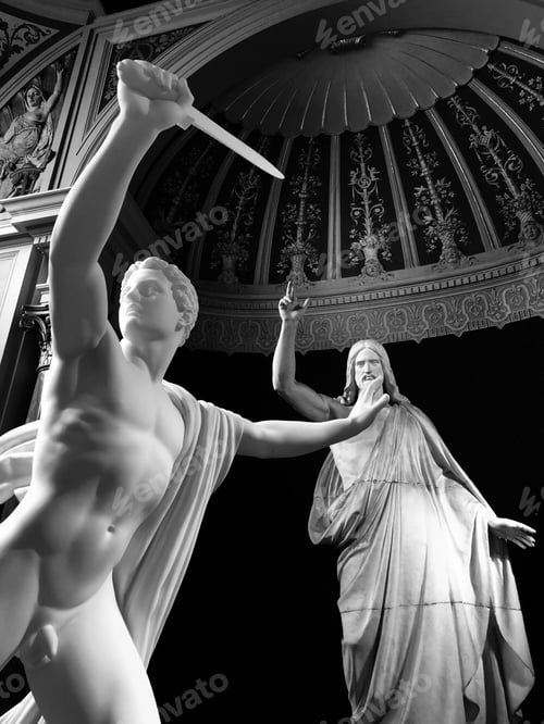 Preview: Marble sculptures in museum
