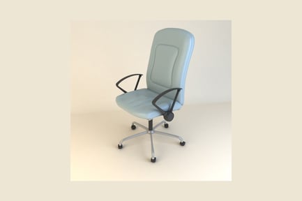 Preview: Office chair with high backrest and armrests