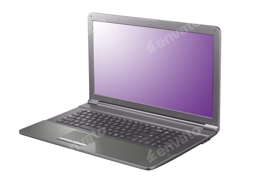 Preview: Laptop isolated on white