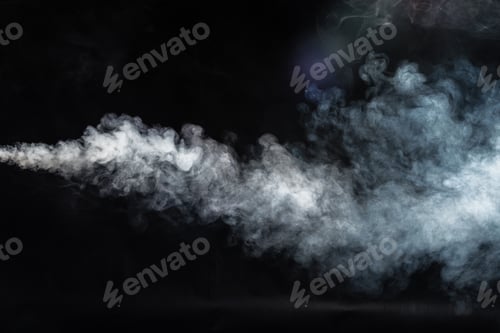 Preview: Smoke spiraling gracefully against a dark backdrop creates a dramatic visual effect