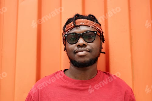 Preview: Young African American Man in Red