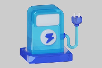 Preview: Electric charger point with plug