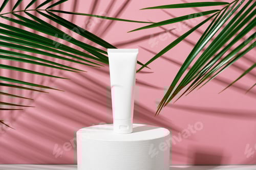 Preview: White tube with cream on stand