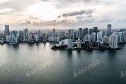 Preview: Shot Of Buildings In Miami Coast From The Air
