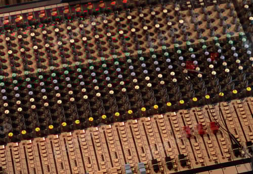 Preview: Mixes on CD players or track at nightclub during party for DJ. Nightlife of disco club in pub bar