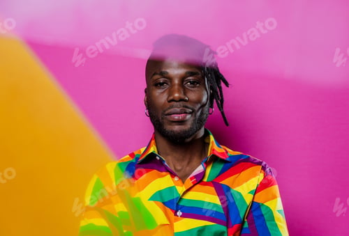 Preview: Artistic portrait with gel lights
