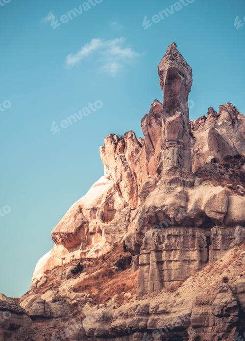 Preview: Unusual rocky mountains in Cappadocia, Turkey